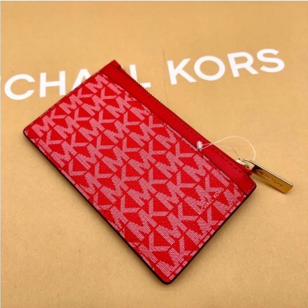 Michael Kors Jet Set Travel MD TZ Card Case Wallet